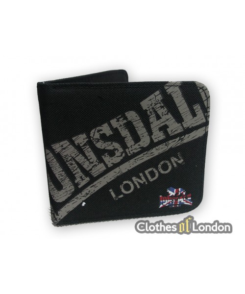 Portfel Lonsdale London Vintage Logo Czarny
