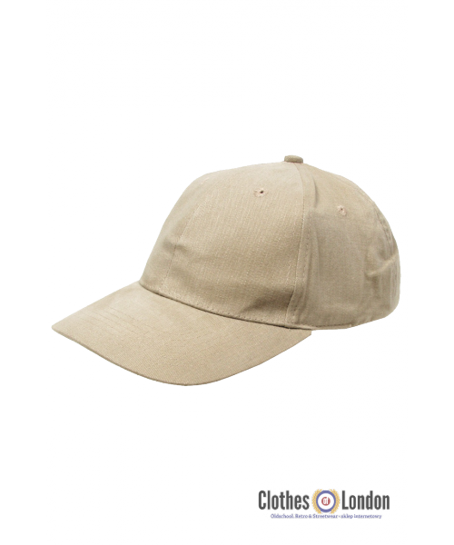 Bawełniana czapka z daszkiem BEJSBOLÓWKA MAX FUCHS Beżowa 