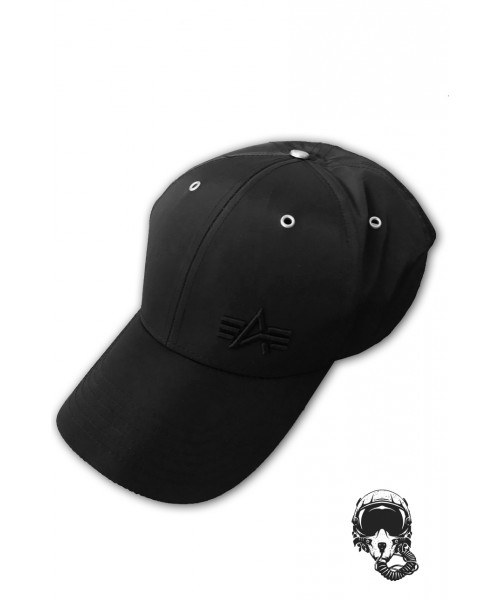 Czapka z daszkiem ALPHA INDUSTRIES FLIGIT Cap Small Logo czarna