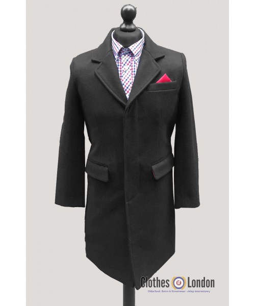 Płaszcz RELCO 3/4 Overcoat Czarny