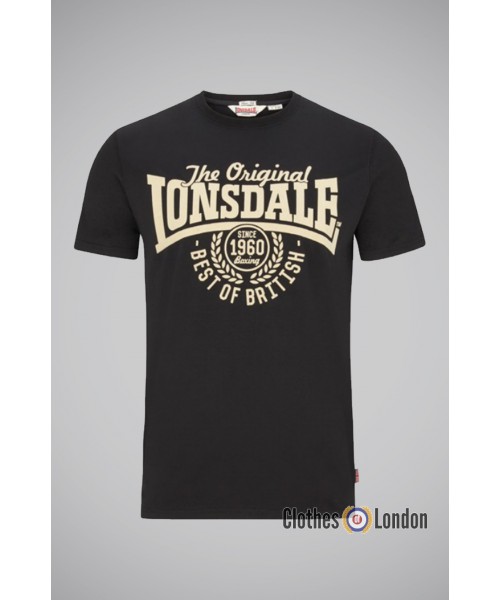 T-shirt Lonsdale London Bethersden Czarny
