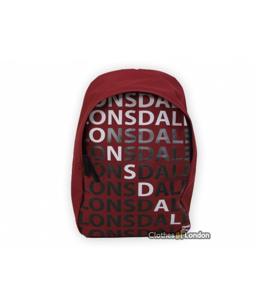 Plecak Lonsdale London Letters Bordowy