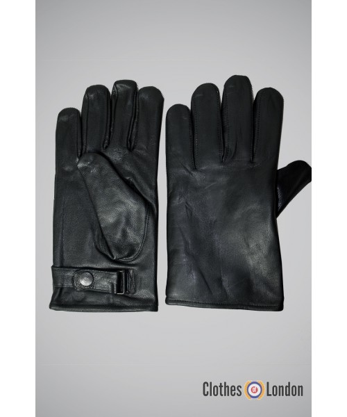 Rękawiczki skórzane Max Fuchs Czarne