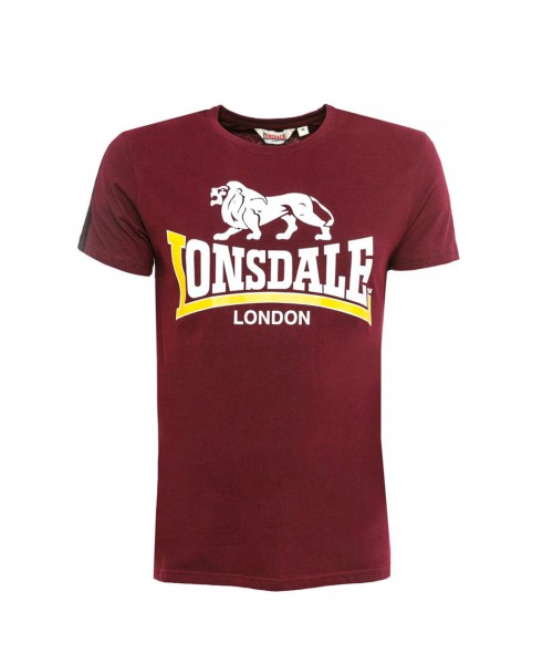   T-shirt LONSDALE LONDON PARSON bordowa