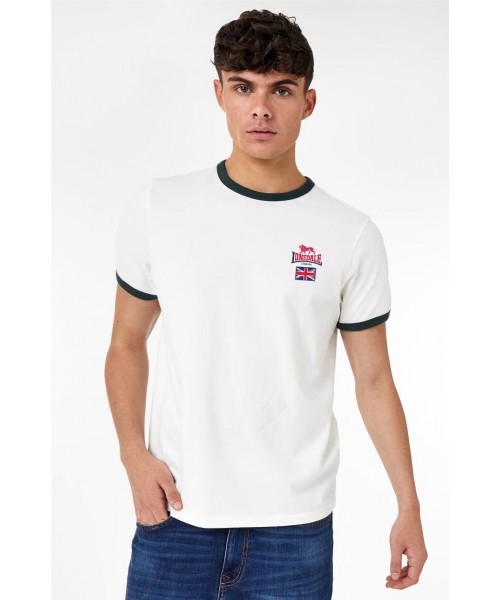 T-shirt LONSDALE LONDON CASHENDUN Biały