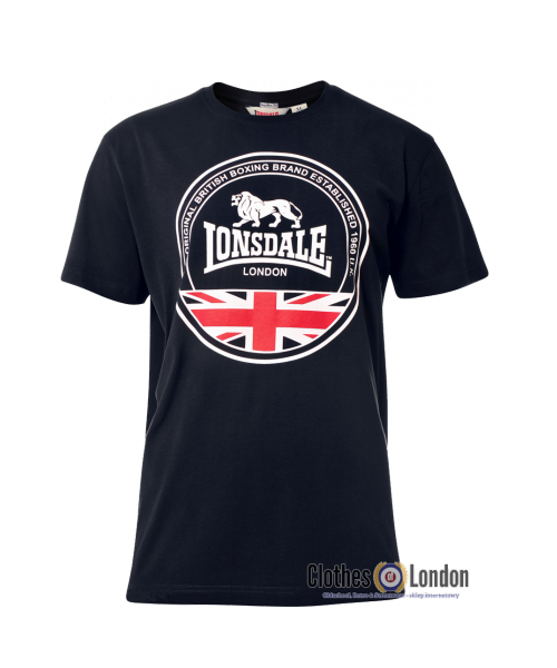 T-shirt LONSDALE LONDON RUNWELL Granatowy 