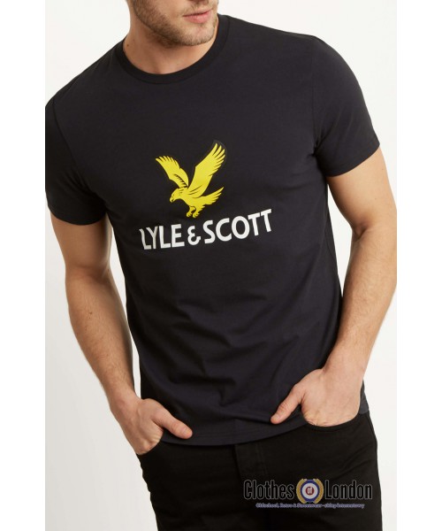 T-Shirt LYLE & SCOTT NEW LOGO Czarna
