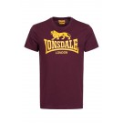 Męski T-Shirt Lonsdale London LOGO bordowy