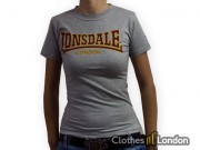 Koszulka damska Lonsdale London Classic Szara
