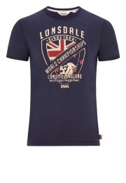 T-Shirt  LONSDALE LONDON SHORNE granatowy