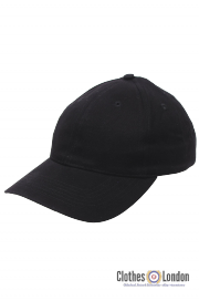 Bawełniana czapka z daszkiem BEJSBOLÓWKA MAX FUCHS Czarna