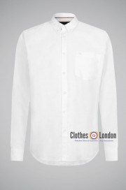 Koszula z długim rękawem MERC LONDON OVAL OXFORD Biała