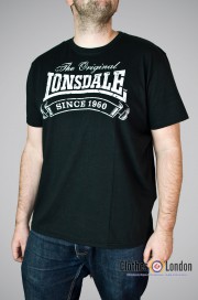 T-shirt Lonsdale London Martock Czarny 