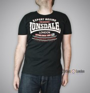 T-shirt Lonsdale London Swansea Czarny