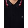 Koszulka Polo Merc London Card Czarna Biało/Czerwone paski 