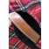 Czapka z daszkiem w czerwoną szkocką kratkę Harrington x Béton Ciré à Scottish check