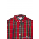 Koszula z długim rękawem w szkocką kratkę HARRINGTON czerwona