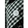 Koszula z długim rękawem Merc London Japster czarno-biała szachownica