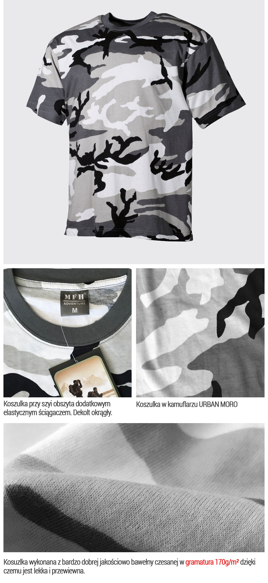 T-Shirt MORO MAX FUCHS w kamuflarzu AT-digital UCP